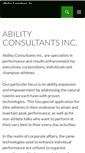 Mobile Screenshot of abilityconsultants.com