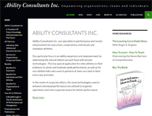 Tablet Screenshot of abilityconsultants.com